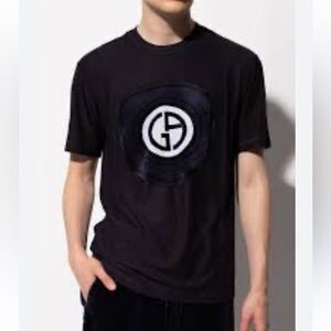 BRAND NEW Giorgio Armani Navy T-shirt in Size 48